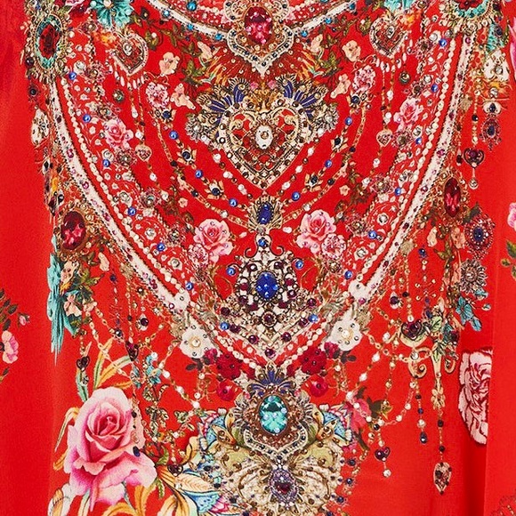 Camille T Back Chrystal beaded  SILK  tank - Picture 5 of 13